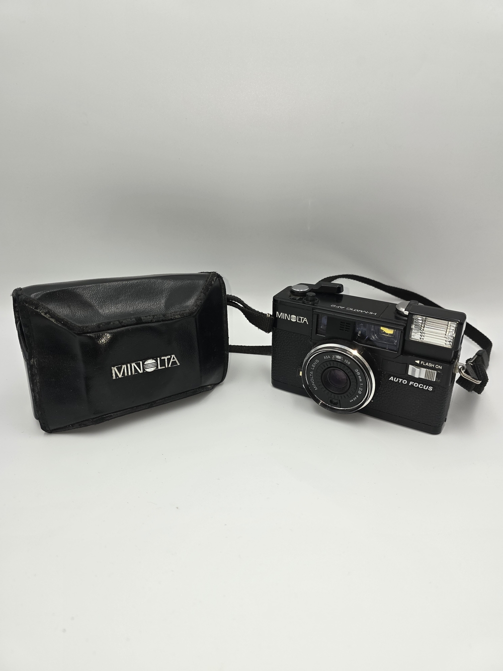 Minolta Hi-Matic AF2 35mm Film Camera in Black